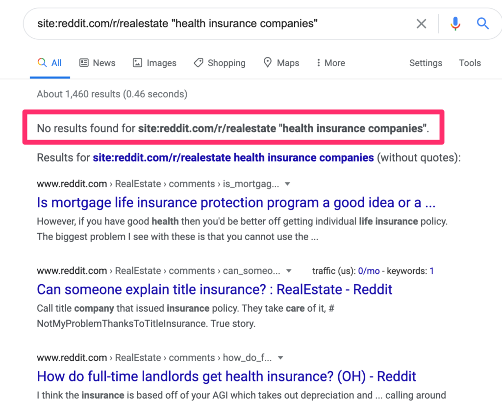 reddit-keyword-search-health insurance