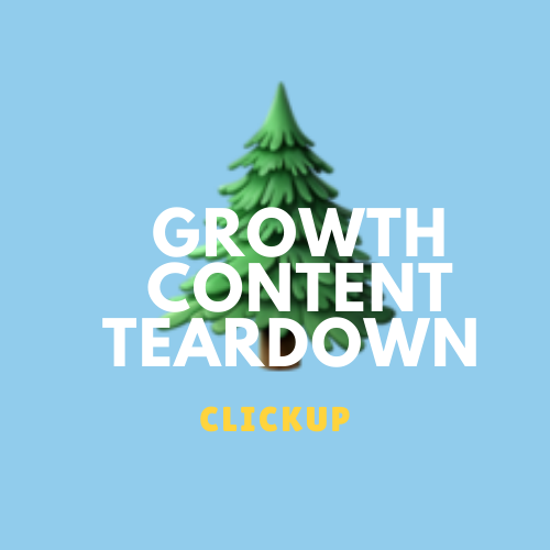 Content Teardown: ClickUp “Free Project Management Software” Post